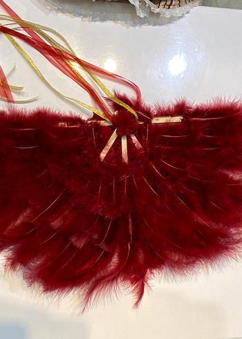 Bordo Püsküllü Zeynep yazılı Yelpaze - Görsel 2