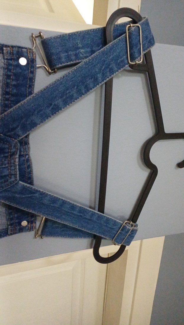 Kadın Lacivert Denim Midi Salopet - Görsel 5