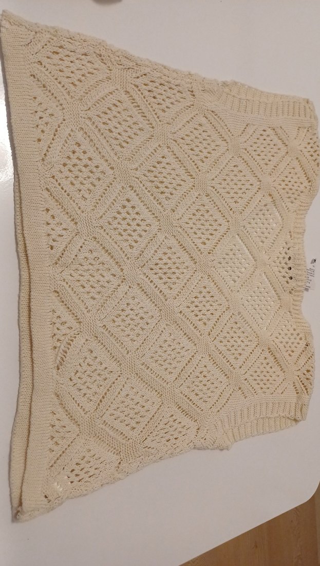 Bej Bohem Örgü Kadın Kazak - Görsel 3