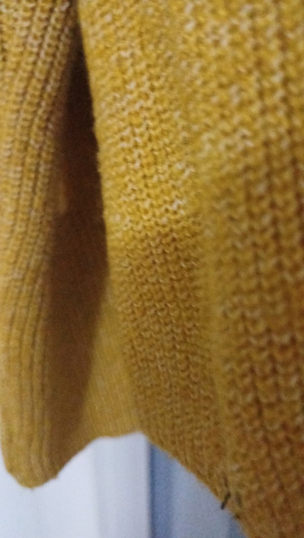 Sarı Örgü Bohem Kadın Kazak - Görsel 3