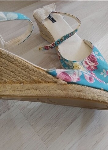 38 Beden 38 numara topuklu espadril