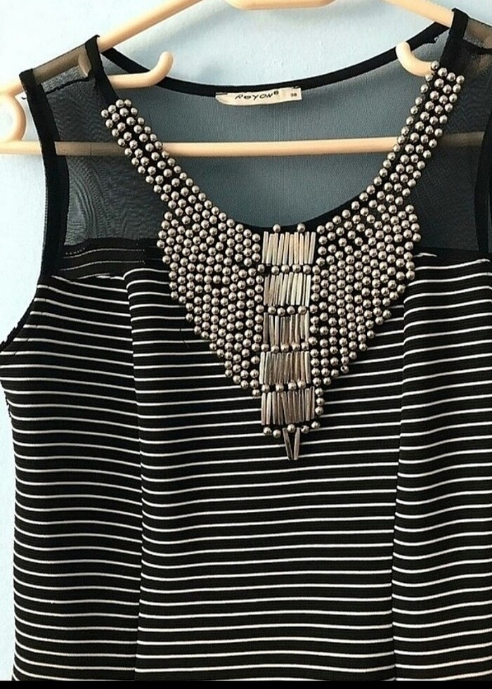 Çizgili elbise - Görsel 3