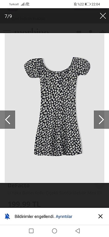 Papatyalı elbise - Görsel 6