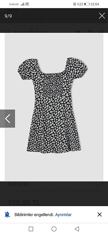 Papatyalı elbise - Görsel 7