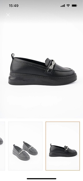 Taşlı loafer - Görsel 6