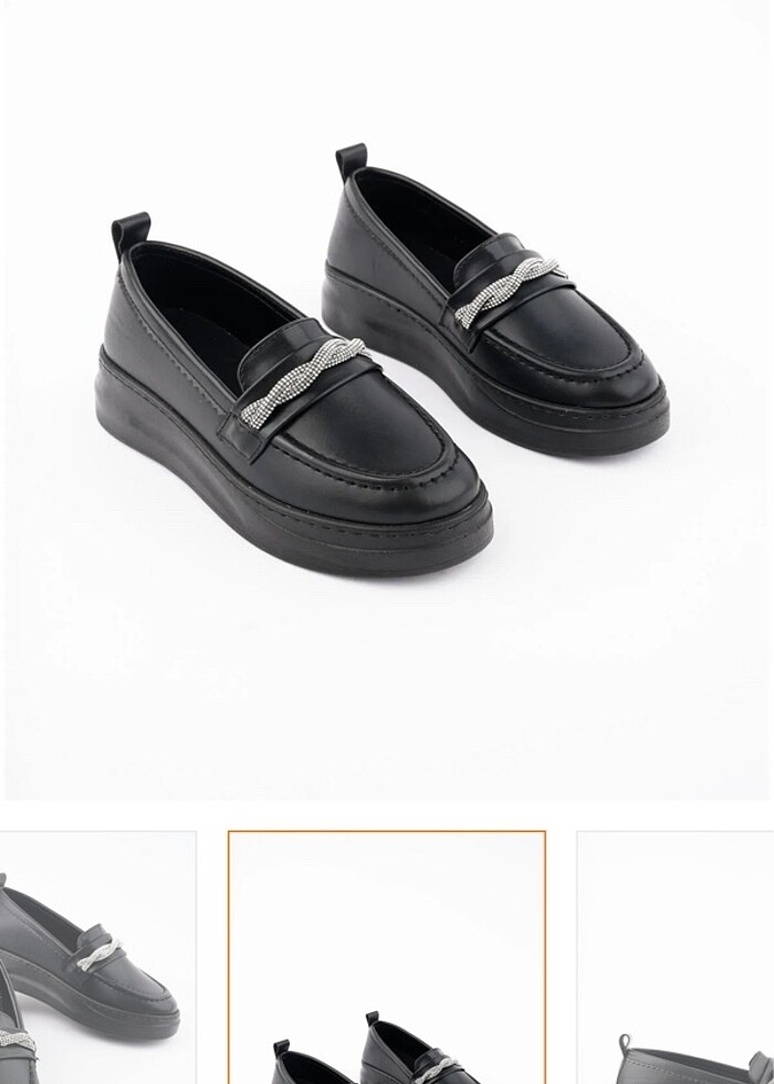 Taşlı loafer - Görsel 5