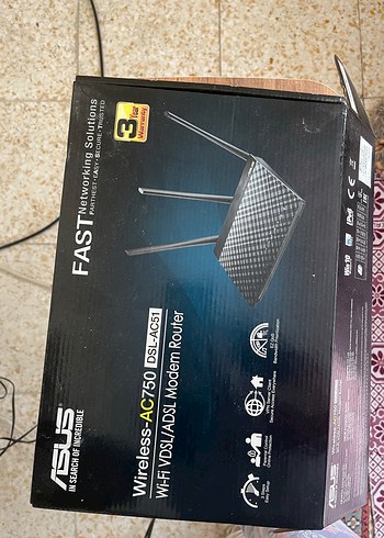 ASUS Wi-Fi AC750 VDSL/ADSL Modem Router - Görsel 3