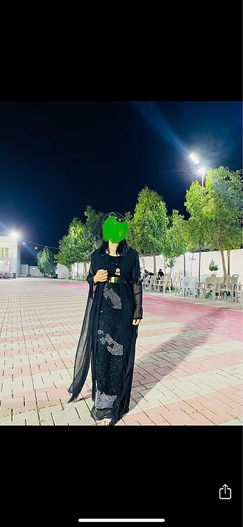 xl Beden Yöresel siyah taşlı elbise