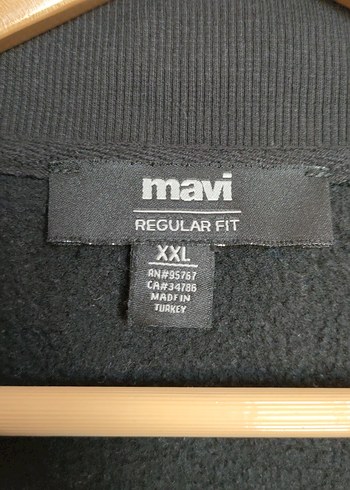 Erkek Siyah Fermuarlı Yarım Yaka Sweatshirt - Görsel 3