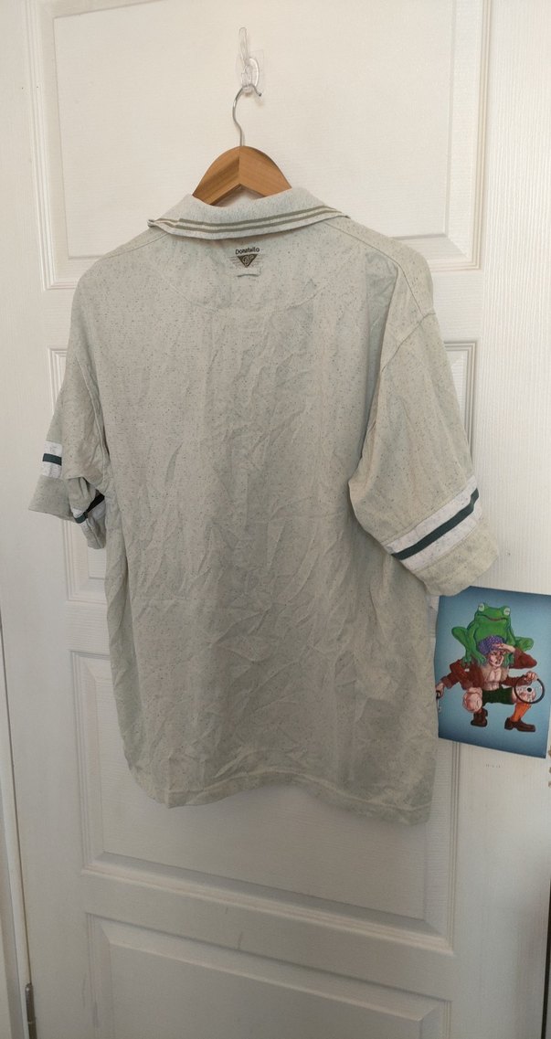 Erkek Gri Düğmeli Kısa Kollu Polo Tişört - Görsel 4