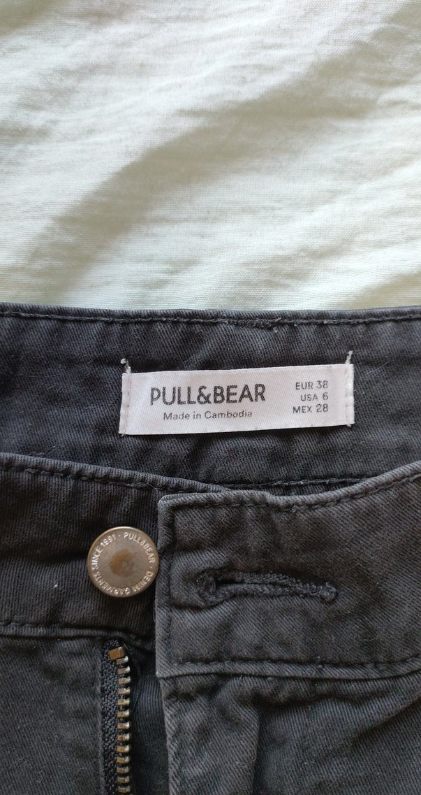 Kadın Gri Pamuklu Kemerli Bol Kesim Pantolon - Görsel 3