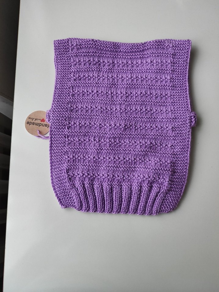 Mor Örgü Süveter kız çocuk - Görsel 4