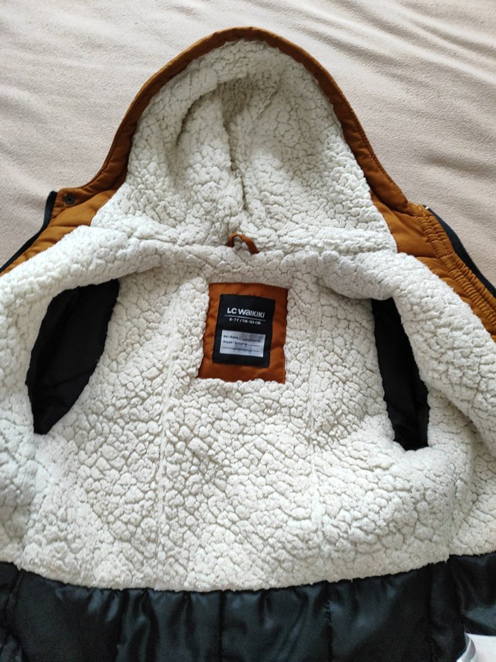 Erkek Çocuk Camel rengi Düğmeli mont - Görsel 3