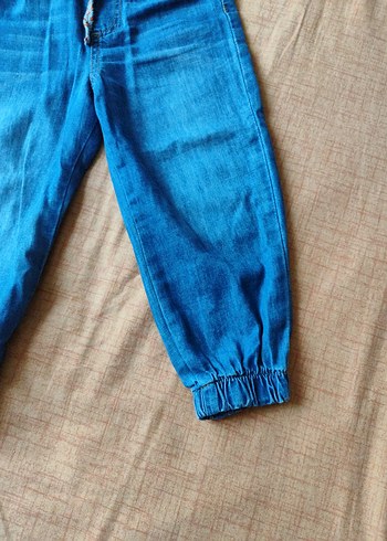 Erkek Çocuk Mavi Bol Kesim Kot Pantolon - Görsel 2