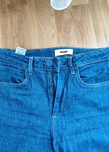 Kadın Lacivert Normal Kesim Denim Pantolon - Görsel 4