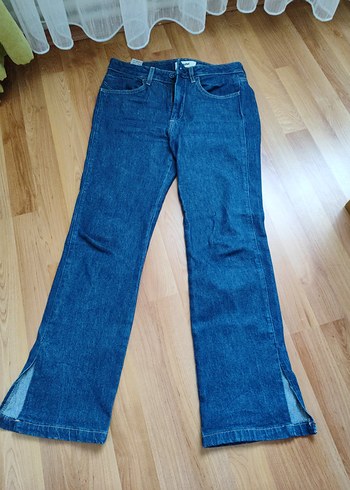 Kadın Lacivert Normal Kesim Denim Pantolon - Görsel 2