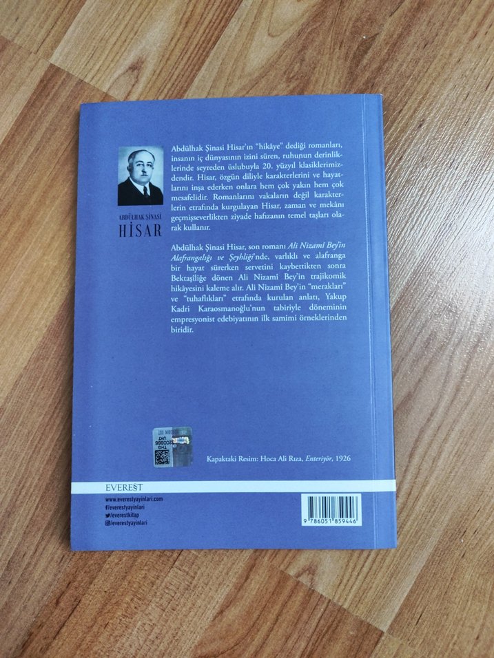 Abdülhak Şinasi Hisar - Ali Nizami Bey'in Romanı - Görsel 2