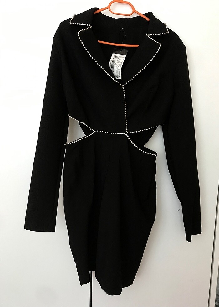 Siyah Çeket Elbise - Görsel 4