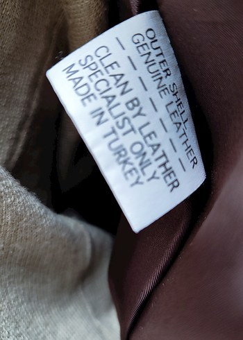 Desa Kahverengi Deri Kadın Ceket - Görsel 8