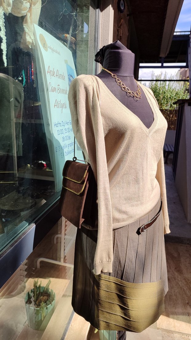 Derishow Anvelop Yün Etek - Görsel 4