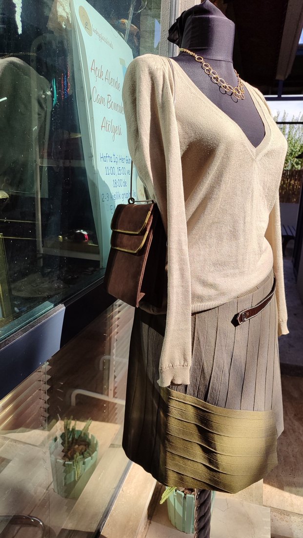 Derishow Anvelop Yün Etek - Görsel 5