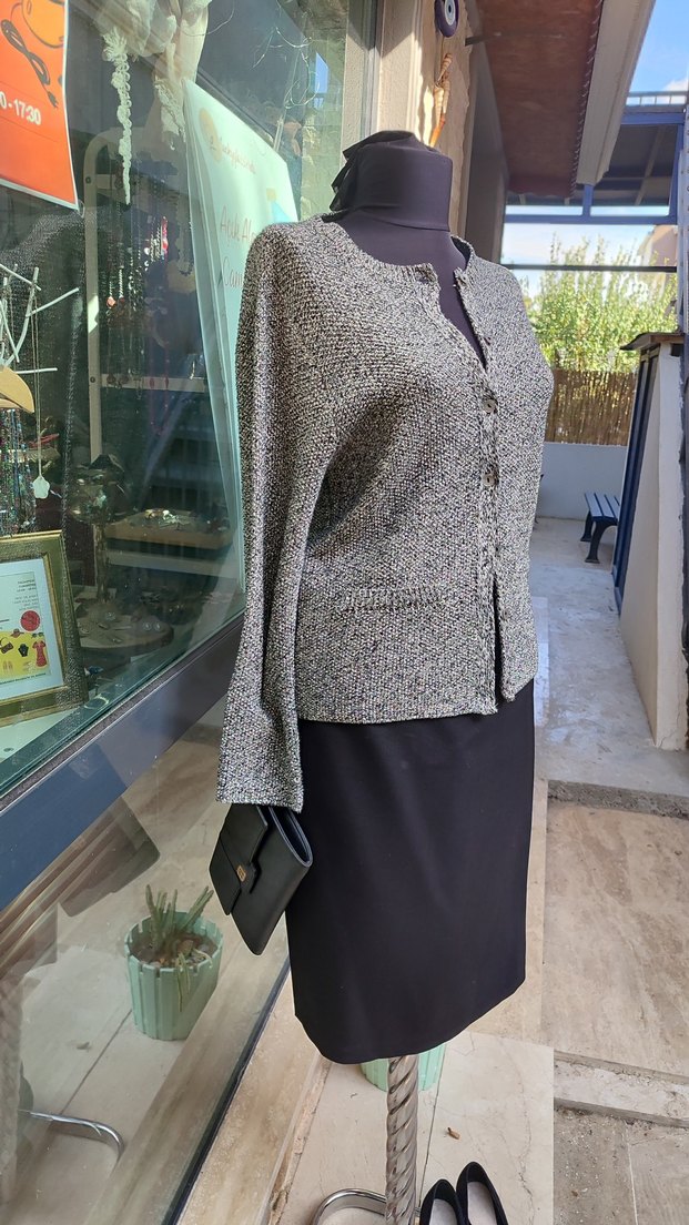 MANGO SİMLİ ÖRME HIRKA - Görsel 2