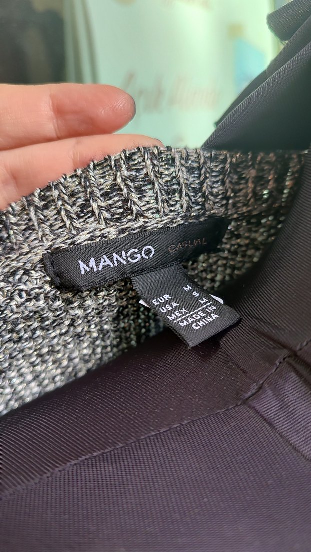 MANGO SİMLİ ÖRME HIRKA - Görsel 3