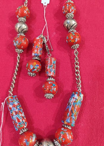 Vintage Ahşap Boncuklu Bohem Kolye - Görsel 2