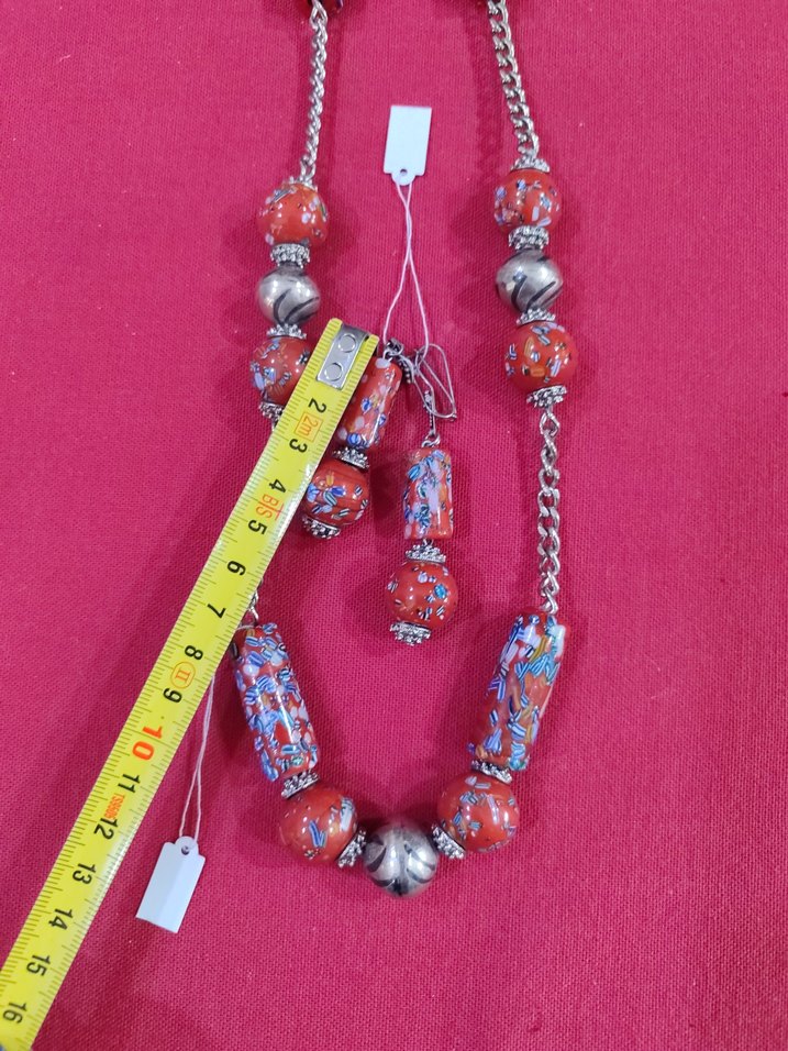 Vintage Ahşap Boncuklu Bohem Kolye - Görsel 3