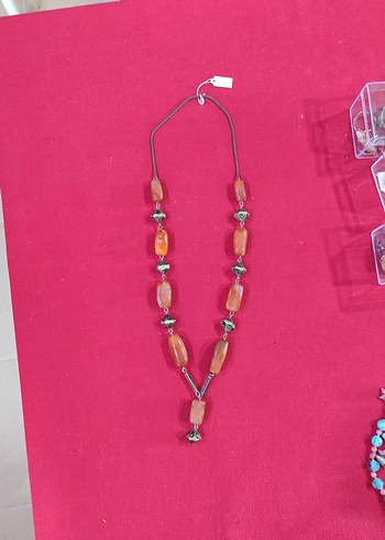 Vintage Akik Bohem Kolye - Görsel 3