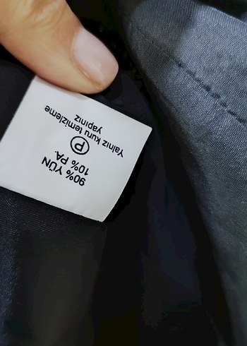 VİNTAGE SİYAH YÜN CEKET - Görsel 8