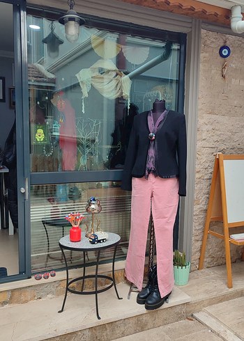 VİNTAGE SİYAH YÜN CEKET - Görsel 3