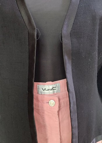 VİNTAGE SİYAH YÜN CEKET - Görsel 6