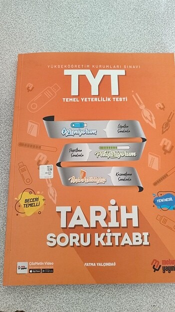 Metin yayınları tarih soru kitabı 