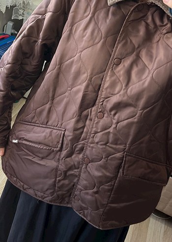 Düğmeli Kahverengi Midi Kadın Ceket