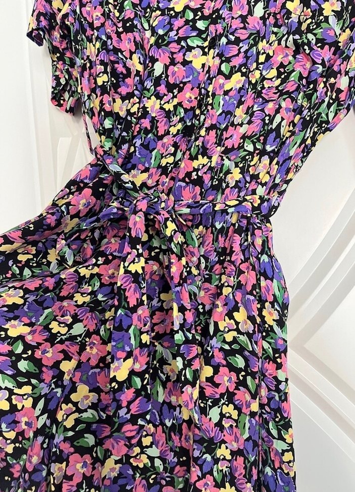 Çiçek Desenli Bohem Mini Tulum - Görsel 2