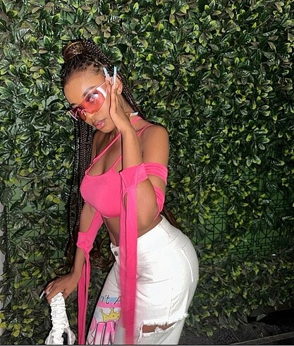 s Beden pembe Renk Pembe Crop