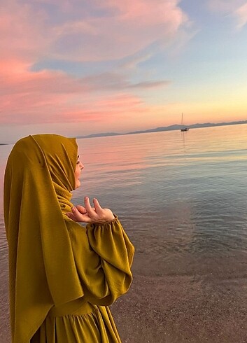 m Beden yeşil Renk Ayrobin elbise