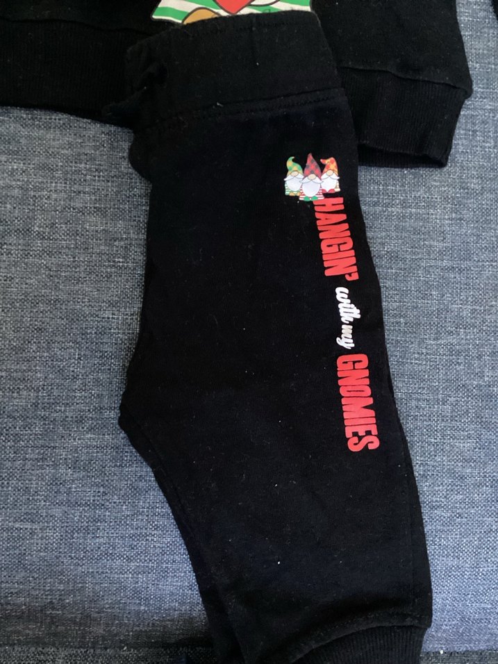 Erkek Çocuk Siyah Baskılı Eşofman Takımı - Görsel 3