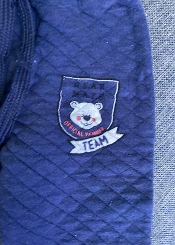 Erkek Çocuk Mavi Örgü Rahat Pantolon - Görsel 2