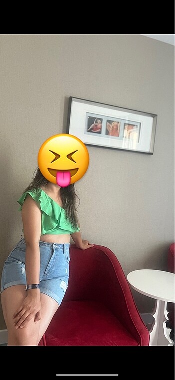 m Beden yeşil Renk Yazlık bluz