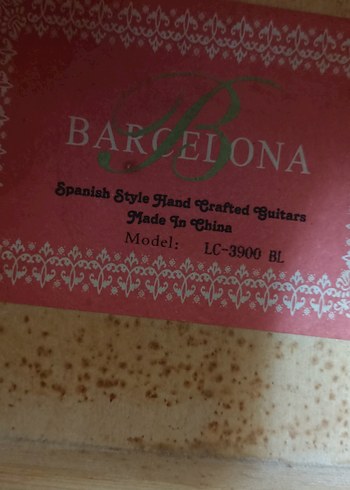 Parlak Mavi Klasik Gitar - Görsel 2