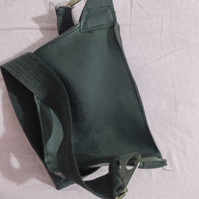 Kadın Siyah Deri Biker Omuz Çantası - Görsel 3