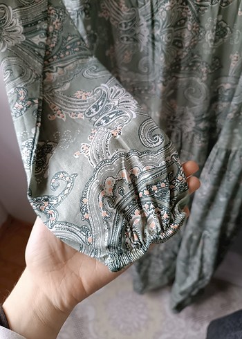 Ceylan otantik 36 38 beden
Bohem Gri Desenli Uzun Keten Elbise - Görsel 5