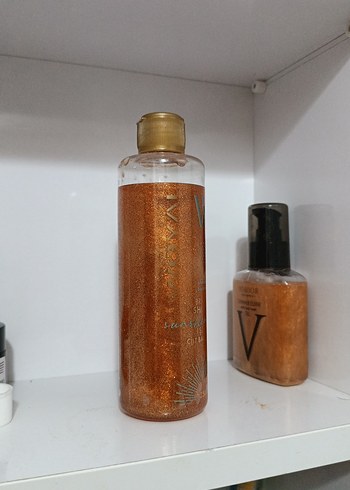 Bronz ışıltılı vücut spreyi duş jeli - Görsel 2