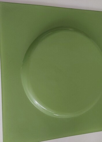 Yesil büyük pasta tabagi