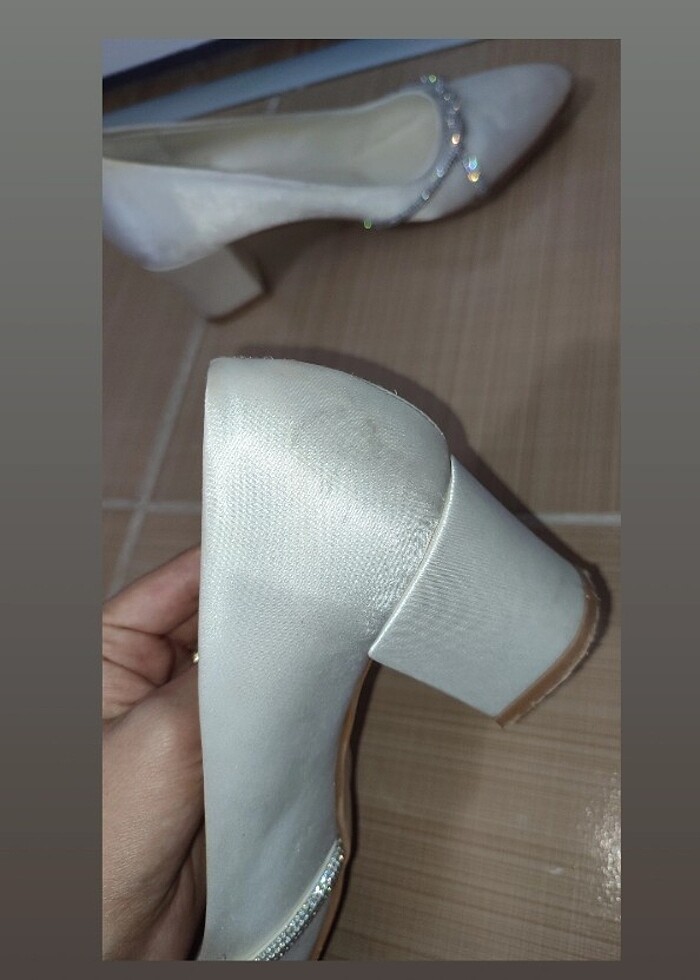 Beyaz nikah ayakkabısı - Görsel 2