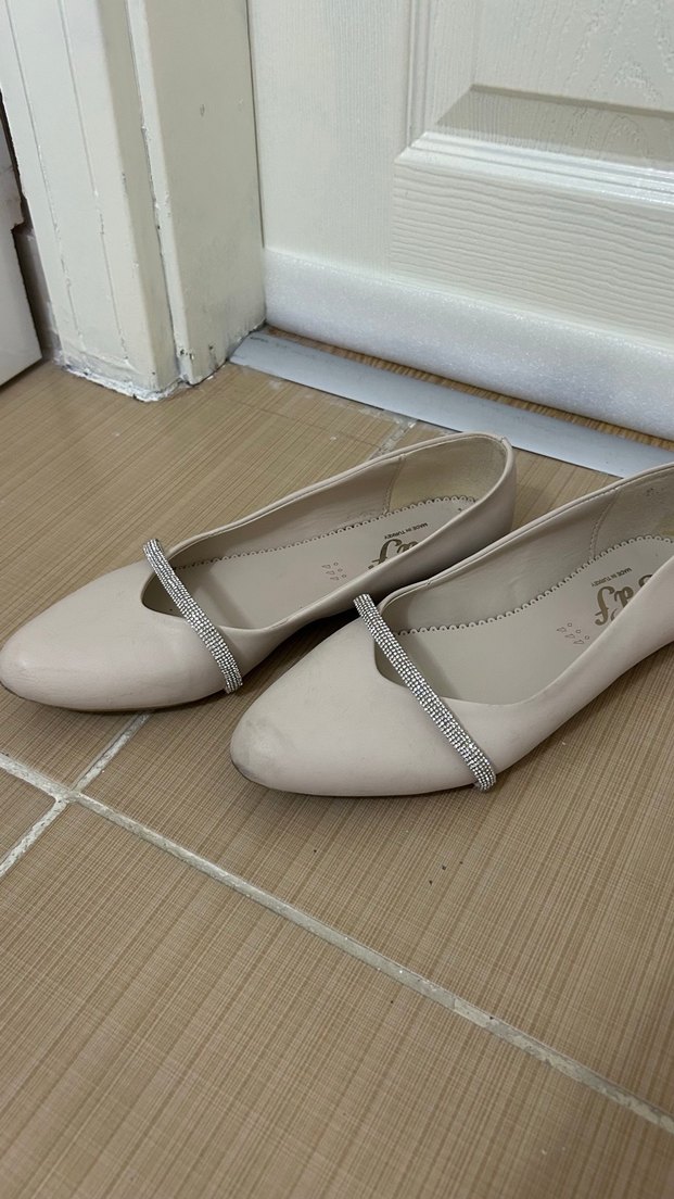 Bej Stiletto Topuklu Kadın Babet - Görsel 3