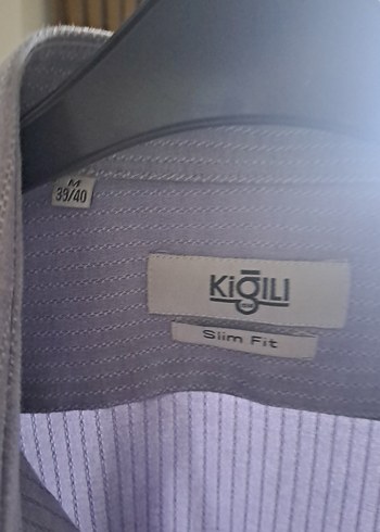 Kigili Gri Slim Fit Erkek Gömlek