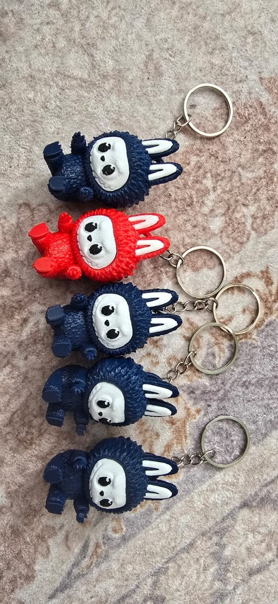 renkli labubu anahtarlık tane 50 TL - Görsel 2